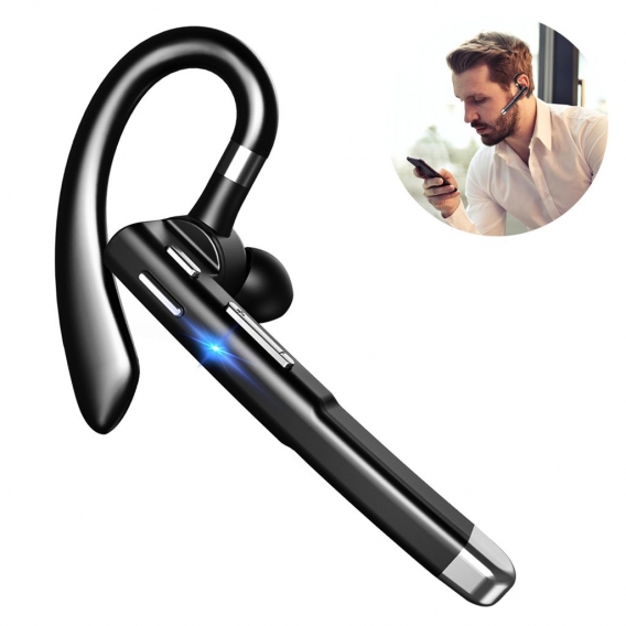 Bluetooth Headset mit Mikrofon, In Ear Freisprech Headset Handy Kabellos Kopfhörer mit  Ladebox für Autofahren/Business/Büro, IP