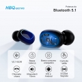 Pyzl Bluetooth 5.1 Ohrhörer, Kabellose Bluetooth Ohrhörer IPX7 Wasserdichter Stereo Touch Control Kabelloser Kopfhörer mit LED D