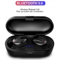 Bluetooth5.0-Kopfhörer Echte kabellose Kopfhörer mit Mikrofon TWS in Ear Sports Mini-Ohrhörer HiFi-Stereo-Sound mit tragbarem La