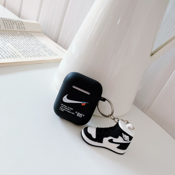 Sneakers Airpod case cover Hülle Airpods 1/2 Schutzhülle Hüllen Jordan schwarz