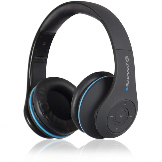 BLAUPUNKT HPB 20 Kabelloser Bluetooth 4.2 Stereo-Kopfhörer mit Freisprecheinrichtung/NFC/weiche On-Ear Ohrpolster/Integrierter L