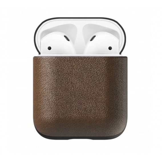 Nomad Airpod Case Leather - Rustic Brown