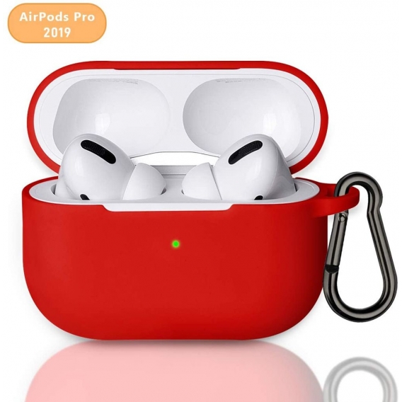 AirPods Pro Schutzhülle AirPods Pro Case Hülle, AirPods Pro Ultradünnes Silikonhülle Kompatibel mit AirPods Pro, Unterstützt kab