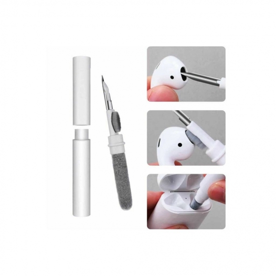 Reinigungsstift Cleaner Cleaning Pen Stift Bürste für Bluetooth Kopfhörer und Handys weiß