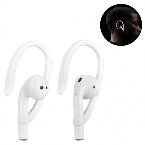 3 Paar Ohrbügel kompatibel mit Apple AirPods 1, 2, 3 und Pro, Sport-Ohrbügel für AirPods 1, 2, 3 und Pro(White)