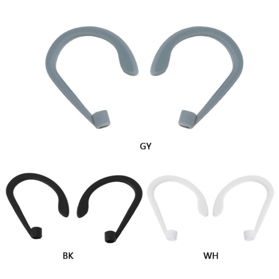 Earhooks für AirPods Pro Ohrbügel, 2 Paare Sports Activities Headset Anti-Lost Ohrhaken Ohrhauben Tipps Cover mit Aufbewahrungst