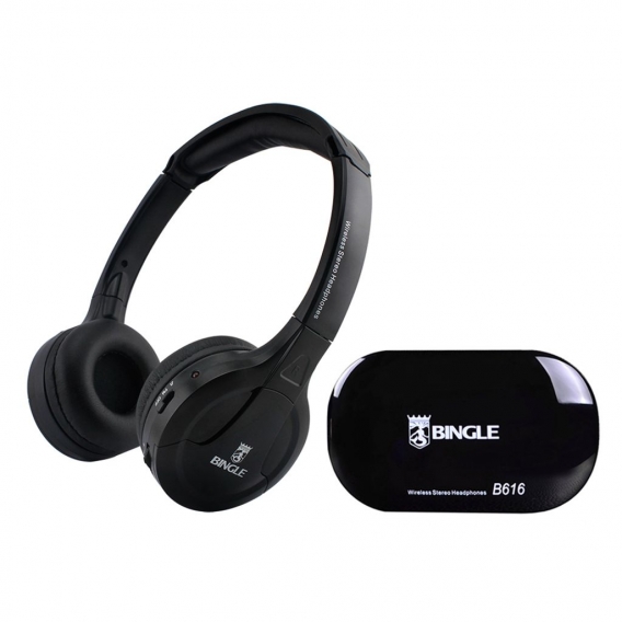 BINGLE B616 Multifunktions-Wireless-Stereo-Kopfhörer auf Ohr-Headset FM-Radio verdrahteter Kopfhörer-Transmitter für MP3-PC-TV-S