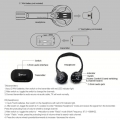 BINGLE B616 Multifunktions-Wireless-Stereo-Kopfhörer auf Ohr-Headset FM-Radio verdrahteter Kopfhörer-Transmitter für MP3-PC-TV-S