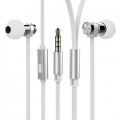 Networx HEAVY METAL In-Ear-Headset Silikon Edelstahl weiß (Bulk)