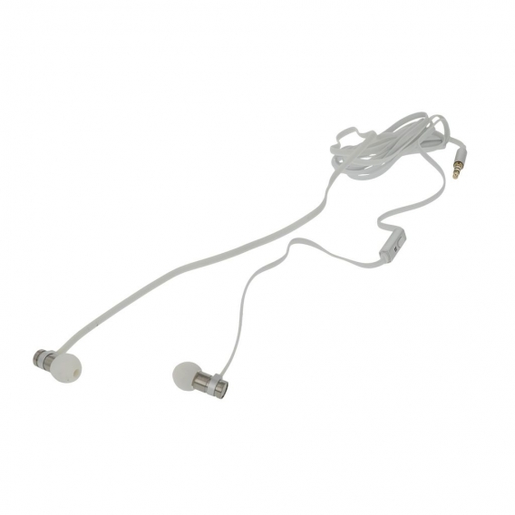 Networx HEAVY METAL In-Ear-Headset Silikon Edelstahl weiß (Bulk)