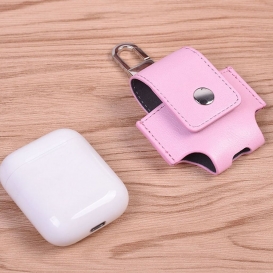 More about Kunstleder Tasche für Apple AirPods Rosa Schutz Etui Tasche Halter Halterung Zubehör