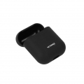 Networx Silikon Case AirPods Hülle Aufbewahrungsbox Etuis schwarz