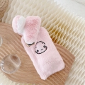 Furry Bunny Telefonhš¹lle Fluffy Winter Protective Moving Rabbit Lange Ohren Nette Handyhš¹lle Ersatz fš¹r i-Phone 11 XS max