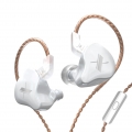 KZ EDX Wired Dynamic HiFi Heavy Bass In-Ear-Gaming-Kopfh?rer mit Mikrofon Wei? mit Mikrofon