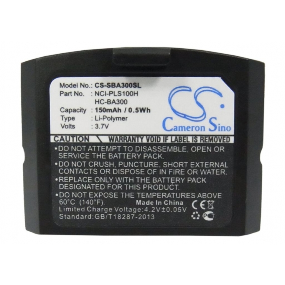 Ersatzakku - CS-SBA300SL - Sennheiser BA300 / IS 410 / 500898 - 3,7 Volt 150mAh Li-Polymer