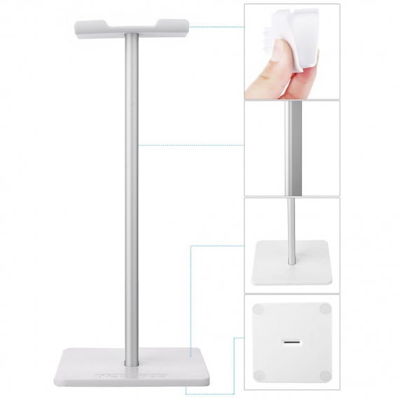 NewBee Universal Kopfhoerer Inhaber Portable Kopfhoerer Stand TPU Material Ohrhoerer Display Rack weiss Home Exhibition Center S