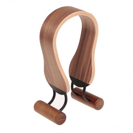 SAMDI SD-009Wa-2 Kopfhoerer Staender Headset Hanger Kopfhoerer Halter Holz Headset Rest mit 3M Protective Back Pad fuer alle Gro