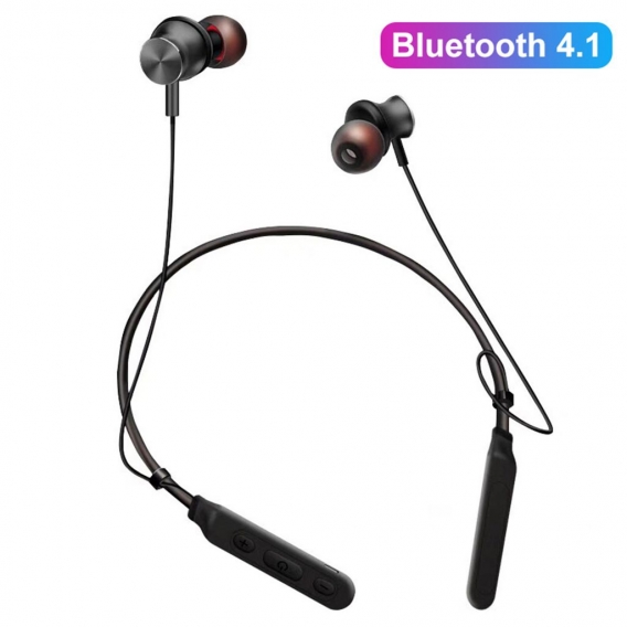 M8 Magnetic Wireless Blautooth 4.1 Nackenbuegel Sport Kopfhoerer Stereo Kopfhoerer-rot