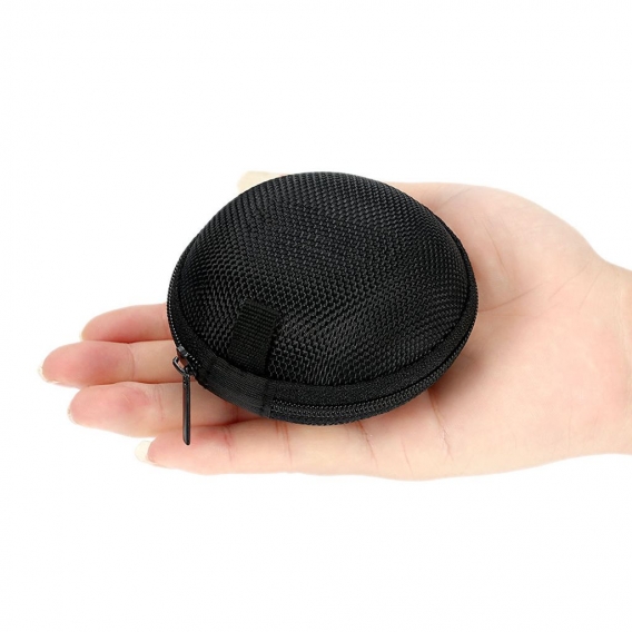 Aufbewahrungstasche für Kopfhörer Tragbare Mini-Kopfhörer- und Headset-Tasche Organizer Tragbare MP3-Tasche mit Metallkettenhake