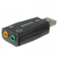 Pyzl 3D Audio Soundkartenadapter USB 2.0 auf 3,5 mm Mikrofon Kopfhörer Stereo Headset 5.1 CH