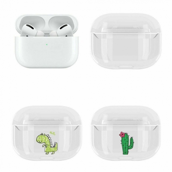 Pyzl Für Apple AirPods Pro Wireless Charging Case Hard Protective Skin Kopfhörer Box Case Cover PC Bag