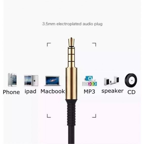 AcserGery 1 m 3,5-mm-Klinken-Audiokabel-Adapter Stecker auf Stecker 90 Grad rechtwinkliger flacher Aux-Audio-Adapter