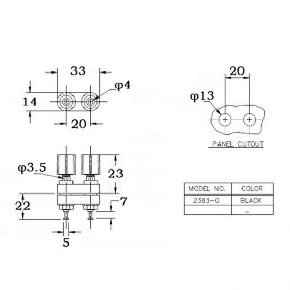 AcserGery Dual 4mm Bananenstecker Buchse Buchse Bindepfosten für Lautsprecherverstärker Klemme \n