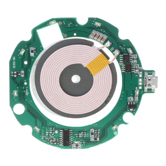 AcserGery 10W Qi Standard Fast Wireless Ladegerät PCBA Leiterplatte Transmittermodul mit Spule DIY für Smart Handys Zubehör