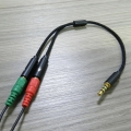 AcserGery 3,5 mm AUX-Kabel Audio-Splitterkabel / Klinke 1 Stecker auf 2 Buchse Mikrofon Y-Splitter Kopfhörer-Splitter adapt