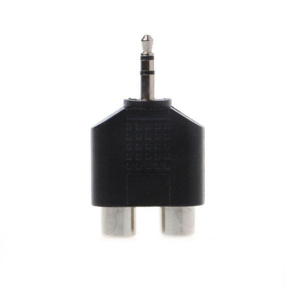 AcserGery 3,5-mm-Stereo-Audio-Stecker auf 2 Cinch-Buchsen Y-Splitter-Adapter