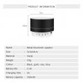 AcserGery Bluetooth Wireless Portable Speaker Mini-Lautsprecher mit Hifi-Stereo-Bass für alle Mobiltelefone