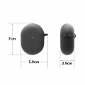 AcserGery Weiche Silikon-Kopfhörerhülle für AirDots Buds 3 Pro / TWS Wireless Earbuds Protect Shell / Mit Hook-Headset-Zubehör