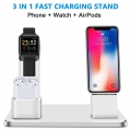 Kabelloses,Ladegerät,,3-in-1-Ladegerät,für,iPhone/iWatch/AirPods,,Qi-e,Ladestation