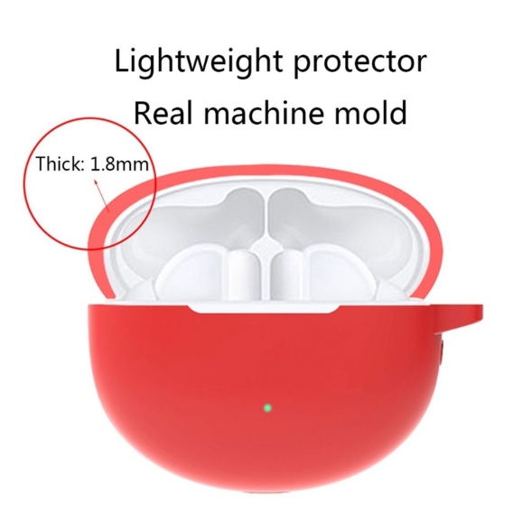 AcserGery Silikon-Schutzhülle Shell Anti-Fall-Kopfhörer-Hülle für Hua-wei Freebuds 4i Wireless Bluetooth-kompatibler Ohrhörer