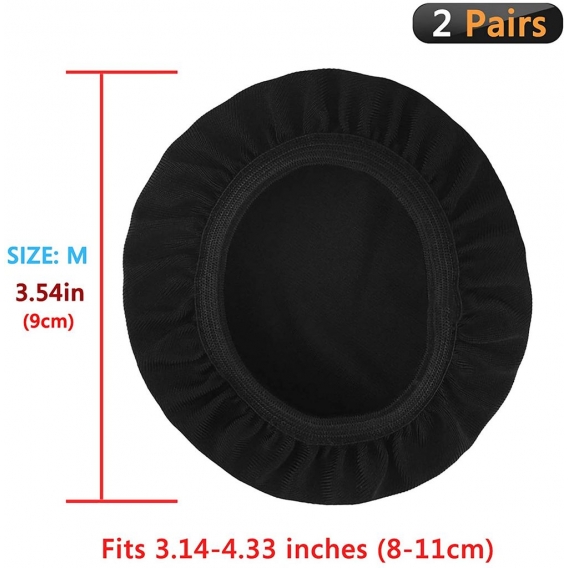 AcserGery 2 Paar Flex-Stoff-Kopfhörerabdeckungen/dehnbarer und waschbarer hygienischer Ohrmuschelschutz, für Sony WH-1000XM4, WH