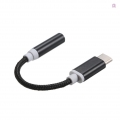 AcserGery Typ-C auf 3,5-mm-AUX-Audiokabel-Konverter-Adapter, USB-C-Stecker auf 3,5-mm-Kopfhörerbuchse, Ersatz für Huawei