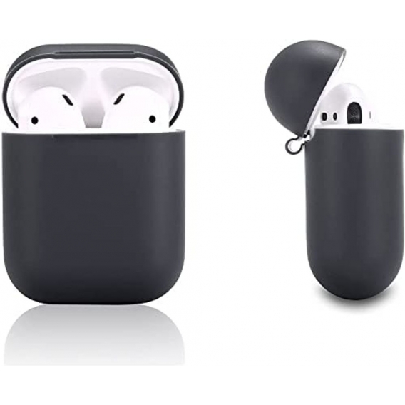 AcserGery Hülle Kompatibel mit Airpods 1. kompatibel mit Apple AirPods 1 Case(Korallrot). for Schutzhülle aus Silikon mit Karabi