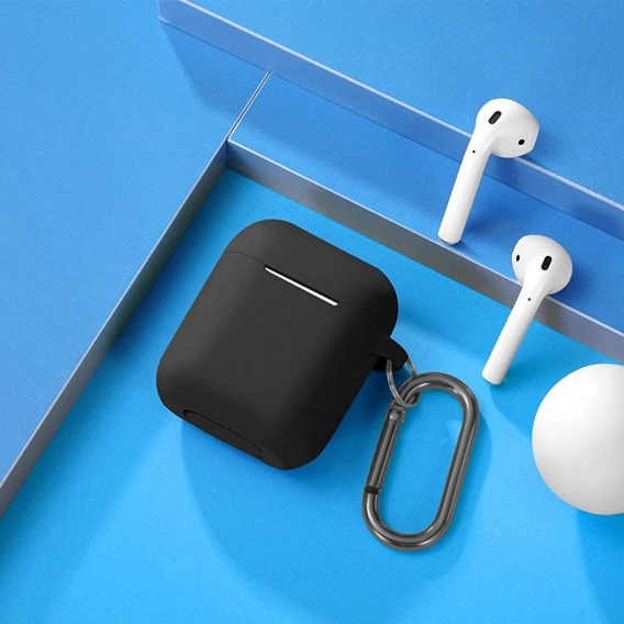 AcserGery AirPods Hülle Silikon AirPods Case Kompatibel mit Apple Airpods 2 & 1 Generation, kompletter Schutz AirPods Schutzhüll