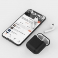 AcserGery AirPods Hülle, 4 Packungen, Nahtlose Passform, Silikon-Schutzhüllen [LED sichtbar] Kompatibel mit Apple AirPods 2 & 1 