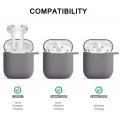 Pyzl Airpods 2 Schutzhülle Airpods 2 Hülle.Airpods 2 Schutzhülle aus Silikon Kompatibel mit AirPods 2&1 Ladetasche mit Karabiner