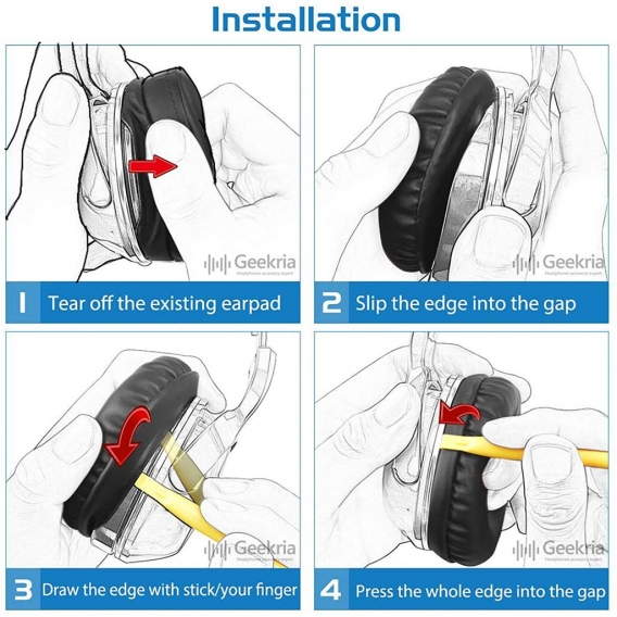 AcserGery Packung mit 10 Ersatzpolstern für Sennheiser PX100, PX80, PC131, Koss SP, Koss PP Kopfhörer