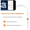 AcserGery Kopfhöreradapter für iPhone Adapter auf 3,5-mm-Klinke Aux-Audio-Kopfhörerkonverter kompatibel für iPhone 12/13/11/XS M