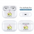 AcserGery Harte PC-Kopfhörerhülle für Apple AirPods Pro, niedliches Dinosaurier-Karikaturmuster, Bluetooth-Headset-Abdeckung