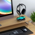 Satechi 2-in-1 Kopfhörer Ständer mit Wireless Charger space grey