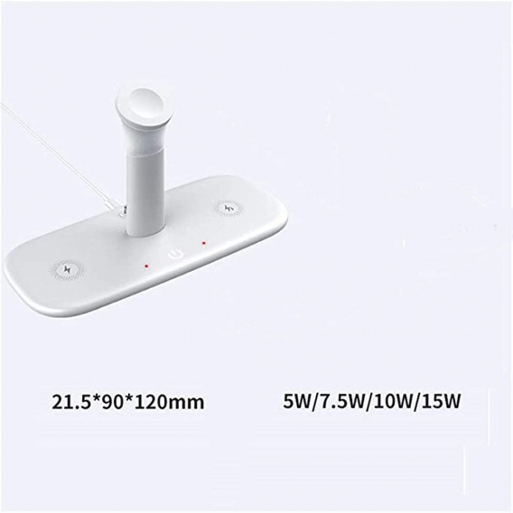 Drahtloses Ladegerät Ultra schlank, multifunktional 5 in 1 drahtloser Ladegerät für Apple Mobiltelefon Watch Headset