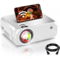 Wifi Projektor, Unterstützt 1080P Native Full HD, 6500 Helligkeit, Wifi Portable Projektor, 300 Intch, Unterstützt Android/iOS/F