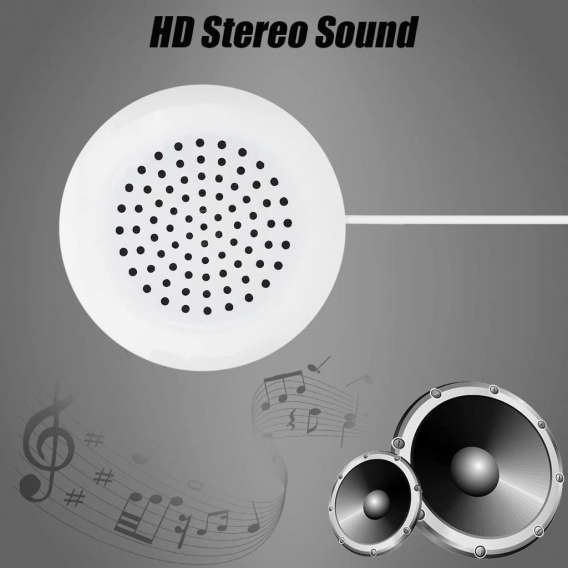 Mini tragbar Lautsprecher, 3,5 mm HiFi Minilautsprecher mit Klinkenstecker Reise Stereo Sound Speaker für MP3, MP4, CD-Player, H
