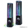 PartyFunLights Lautsprecher mit tanzende Wassersäulen und farbigem Lichteffekt - USB/AUX