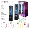 PartyFunLights Lautsprecher mit tanzende Wassersäulen und farbigem Lichteffekt - USB/AUX