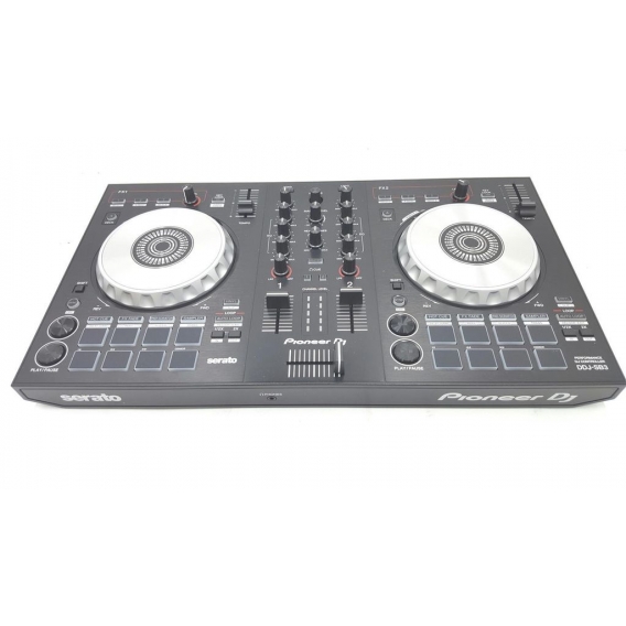 Pioneer DJ - 2-Kanal DJ-Controller für Serato DJ Lite - Mixer - DJ-Zubehör - Scratch Pad - Zwei große Aluminium-Jog Wheels(350,2